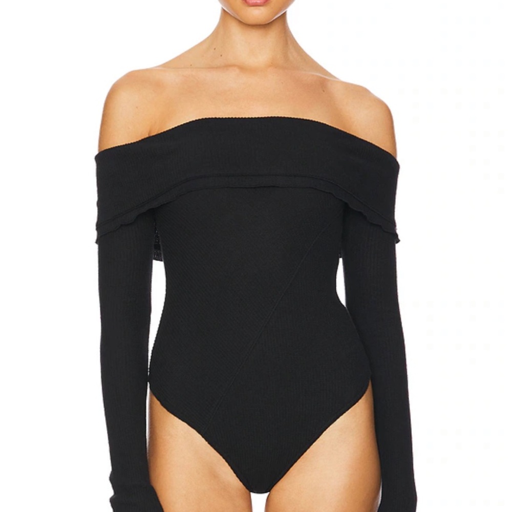 FP Intimately Autumn Cozy Bodysuit in Black Size S
